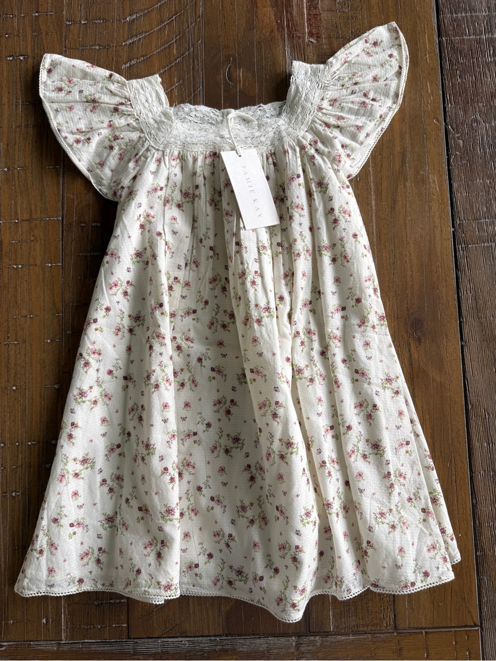 Jamie Kay Lace Trimmed Floral Dress